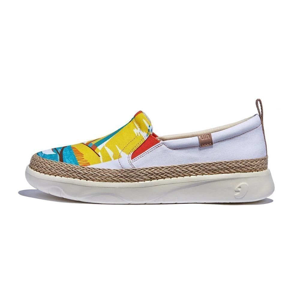 UIN Women's Loafers Slip On Casual Comfort Shoes (Surfing by Sea Tarragona) - Picture 2 of 8